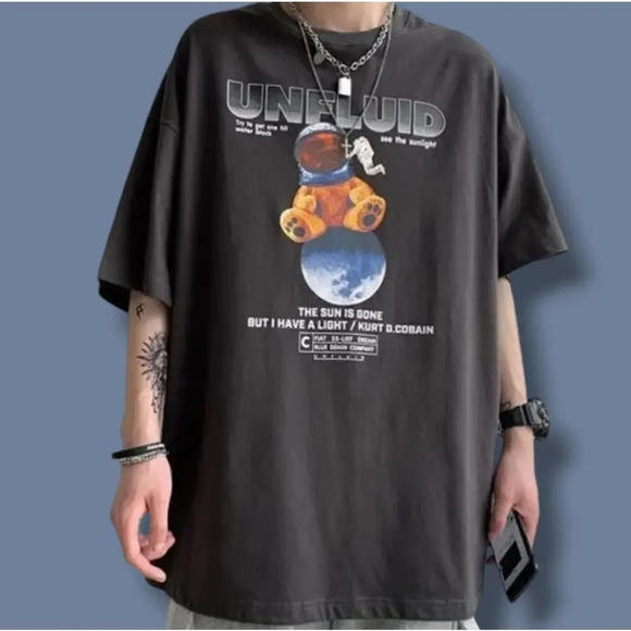 Men's black UNFLUID Kurt D.Cobain graphic t-shirt  - large - Picture 8 of 8